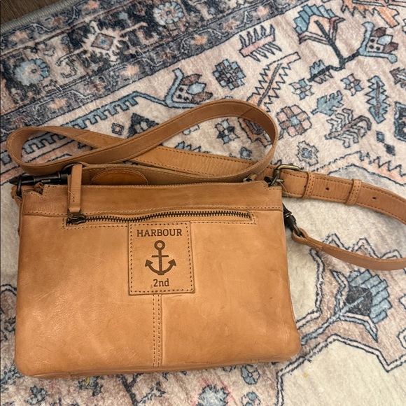 Harbour 2nd Evita Caramel Leather Crossbody Bag